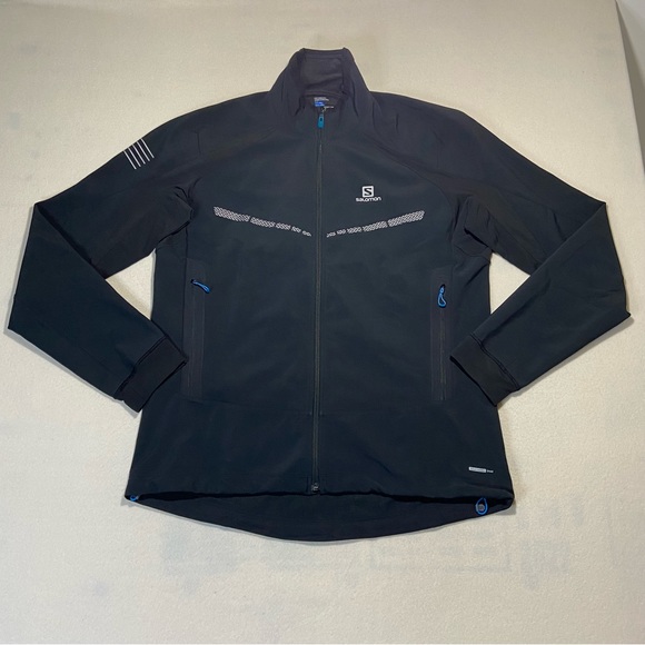 SALOMON Mens RS Warm Softshell Jacket Black Size XXL - Picture 3 of 12